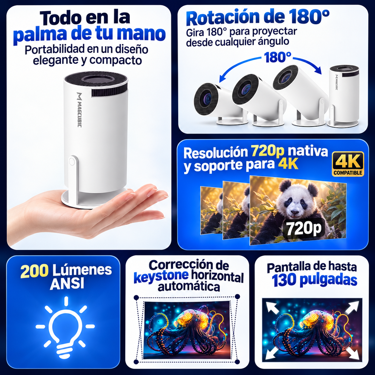 Proyector Hy300 - Tu Cine Sin Límites. En Cualquier Lugar.